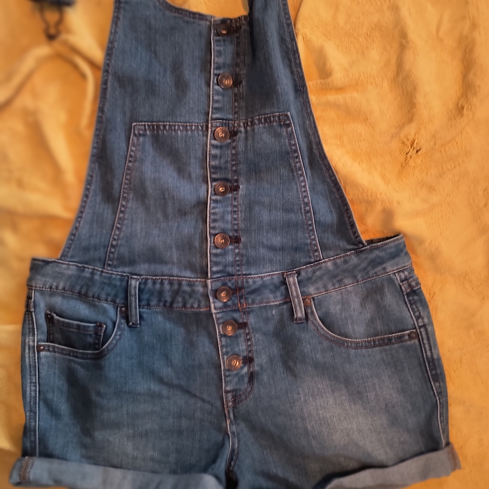 Free People Short Overalls